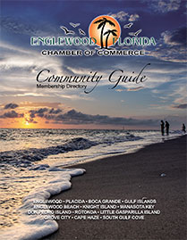 Community Guide Cover showing beach during sunset